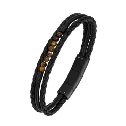 Bracelet Homme All Blacks 682152 - Cuir Noir