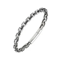 Bracelet Homme All Blacks 682246 - Acier Argent et Noir