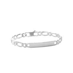 Bracelet Homme argent chainage figaro 1-1 7mm Maison de la Bijouterie 56Z00WYZ