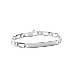 Bracelet Homme argent chainage figaro 1-1 6mm Maison de la Bijouterie 56Z006Y0