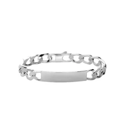 Bracelet Homme argent chainage figaro Maison de la Bijouterie 53300UYY Argent