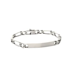 Bracelet Homme argent chainage figaro 1-1 7mm Maison de la Bijouterie 53ZW0WYZ