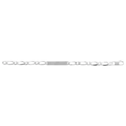 Bracelet Homme argent chainage figaro 1-1 7mm Maison de la Bijouterie 56Z00WYZ