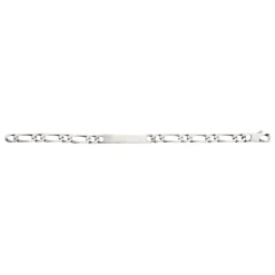 Bracelet Homme argent chainage figaro 1-1 7mm Maison de la Bijouterie 53ZW0WYZ