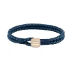 Bracelet Homme Boss Bijoux Seal - 1580668M Cuir, Acier Doré