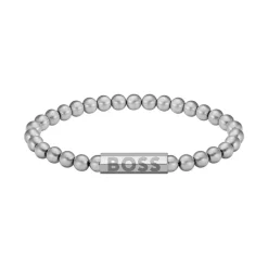 Bracelet Homme Boss Bijoux Sphere Metal - 1580658M Acier Argent