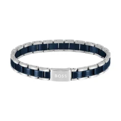 Bracelet Homme Boss Bijoux Metal Links Essentials - 1580664 Acier Bleu
