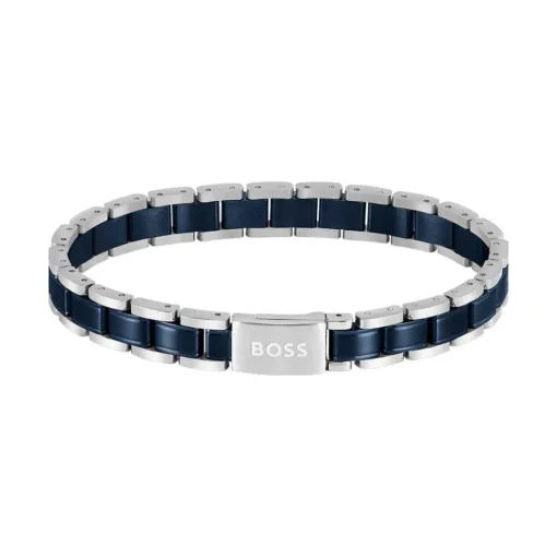 Bracelet Homme Boss Bijoux Metal Links Essentials - 1580664 Acier Bleu