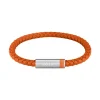 Bracelet Homme Boss Bijoux Ares Single - 1580625 Cuir, Acier Orange