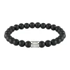 Bracelet Homme Boss Bijoux Beads For Him 1580042S - Acier Noir