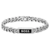 Bracelet Homme Boss Bijoux Kassy Emblem - 1580679M Acier Argent
