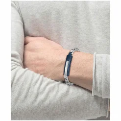 Bracelet Homme Boss Bijoux Orlado 1580359M - Acier Bleu