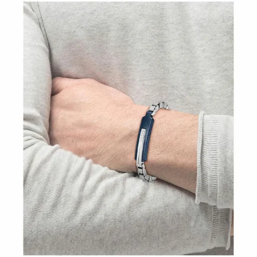 Bracelet Homme Boss Bijoux Orlado 1580359M - Acier Bleu