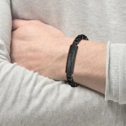 Bracelet Homme Boss Bijoux Orlado 1580358M - Acier Noir