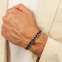 Bracelet Homme Boss Bijoux Double B Absolute - 1580742M Acier