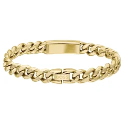 Bracelet Homme Boss Bijoux Kassy Emblem - 1580680M Acier Doré