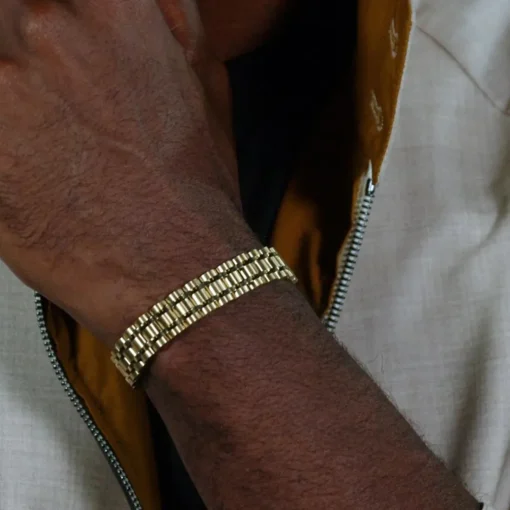 Bracelet Homme Boss Bijoux Owan - 1580645 Acier Doré