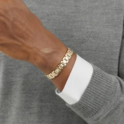 Bracelet Homme Boss Bijoux Metal Links Essential - 1580711 Acier Doré