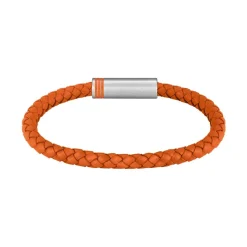 Bracelet Homme Boss Bijoux Ares Single - 1580625 Cuir, Acier Orange