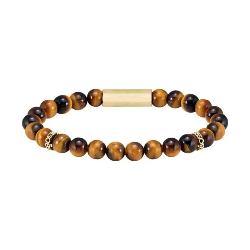 Bracelet Homme Boss Bijoux Sphere Stones - 1580661M Acier Marron