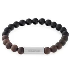 Bracelet Homme Calvin Klein Bijoux - 35000426 Acier Noir, Marron