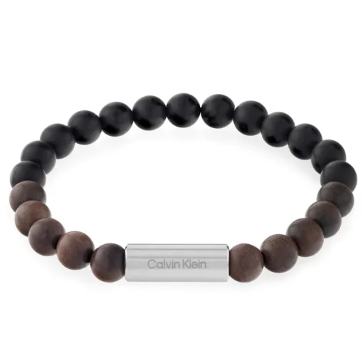 Bracelet Homme Calvin Klein Bijoux - 35000426 Acier Noir, Marron