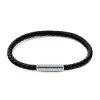 Bracelet Homme Calvin Klein Bijoux - 35000101 Cuir, Acier Noir
