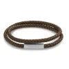 Bracelet Homme Calvin Klein Bijoux - 35000208 Cuir, Acier Marron