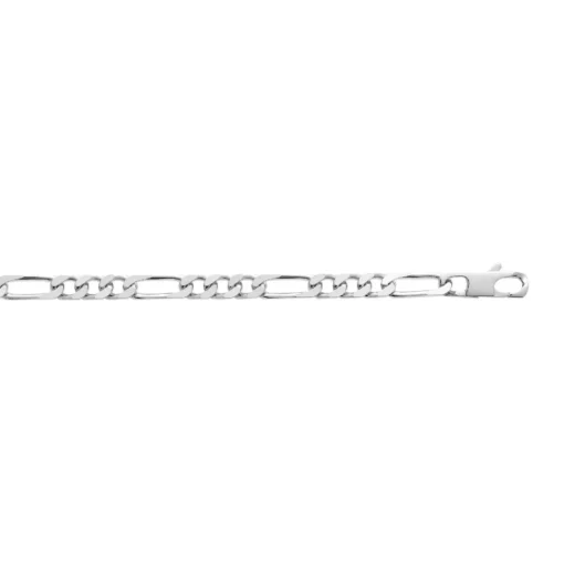 Bracelet Homme Chaine Figaro 1-3 6mm Argent Maison de la Bijouterie Z33Y00YZ