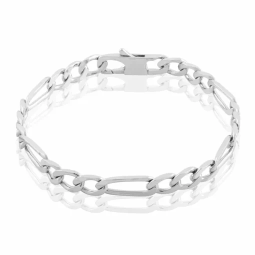 Bracelet Homme Chaine Figaro 1-3 6mm Argent Maison de la Bijouterie Z33Y00YZ