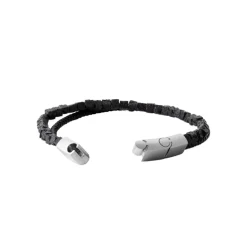 Bracelet Homme cuir pierre de lave fantaisie Maison de la Bijouterie 3ZY0U3YZ