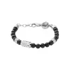 Bracelet Homme Diesel DX0847040 - Acier et Agate Noir