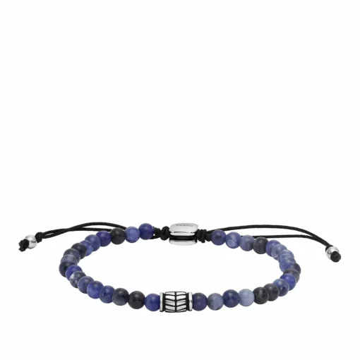 Bracelet Homme Fossil Bijoux Beads - JF04414040 Acier Argent
