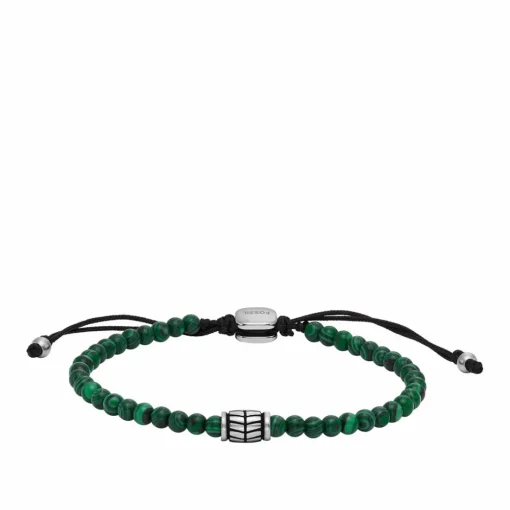Bracelet Homme Fossil Bijoux Beads - JF04415040 Acier Argent