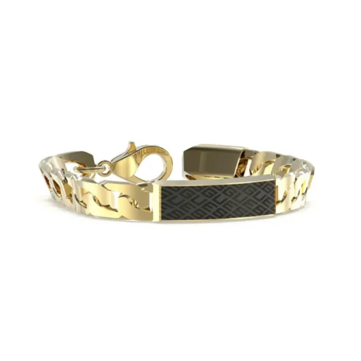Bracelet Homme Guess Bijoux JUXB03224JWYGBK - Acier Doré