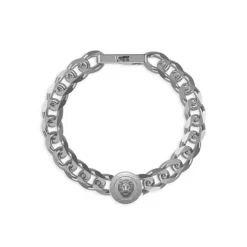 Bracelet Homme Guess Bijoux - JUMB01309JWSTS LION KING Acier Argent