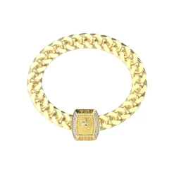 Bracelet Homme Guess Bijoux Lion King JUMB05005JWYGS Acier Doré