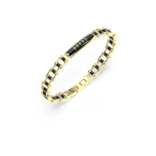 Bracelet Homme Guess Bijoux Race Guess - JUMB04412JWYGGM Acier Doré