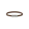 Bracelet Homme Guess Bijoux Inscription - JUMB04407JWSTBW Acier Marron