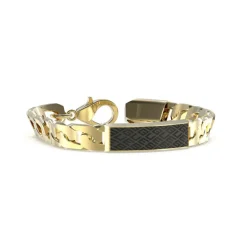 Bracelet Homme Guess Bijoux JUXB03224JWYGBK - Acier Doré