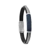 Bracelet Homme Jourdan JH150023B - ANDROMEDE - Cuir Noir
