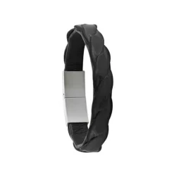 Bracelet Homme Jourdan JH150019B - PERO - Cuir Noir