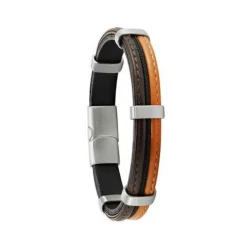 Bracelet Homme Jourdan JH150015B - HERCULE - Cuir marron