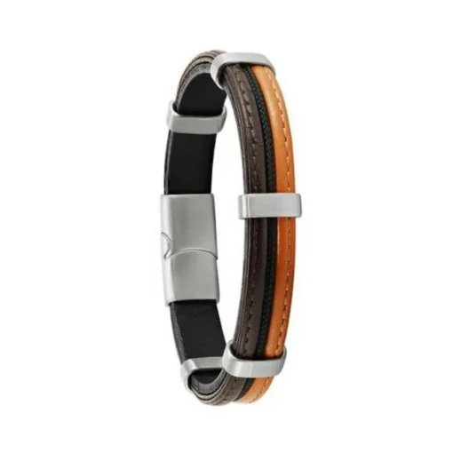 Bracelet Homme Jourdan JH150015B - HERCULE - Cuir marron