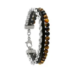 Bracelet Homme Jourdan JH150004B - FUSION - cuir noir