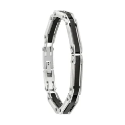 Bracelet Homme Jourdan JH110011B - EL CASTILLO - Acier Argent