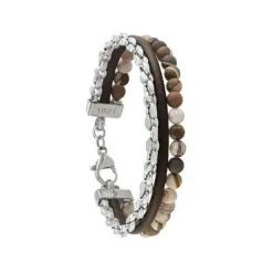 Bracelet Homme Jourdan JH150003B - FUSION - cuir marron