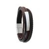 Bracelet Homme Jourdan RC031H - DIAS - Cuir marron