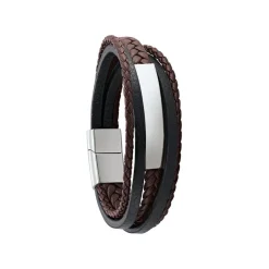 Bracelet Homme Jourdan RC031H - DIAS - Cuir marron