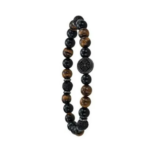 Bracelet Homme Jourdan SU943H - YASUR - Perle marron